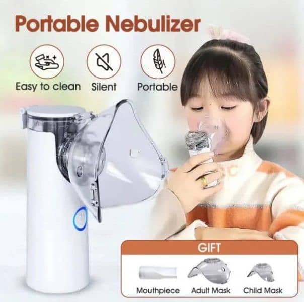 Portable Nebulizer For Asthma Rechargeable Inhaler  delivery all Pak 0