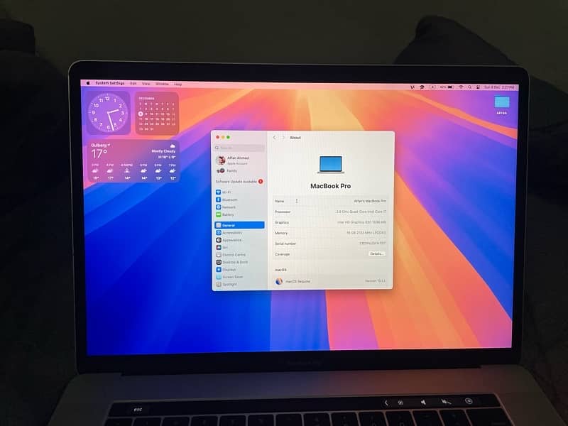 MacBook Pro 2017 i7 15inch 7