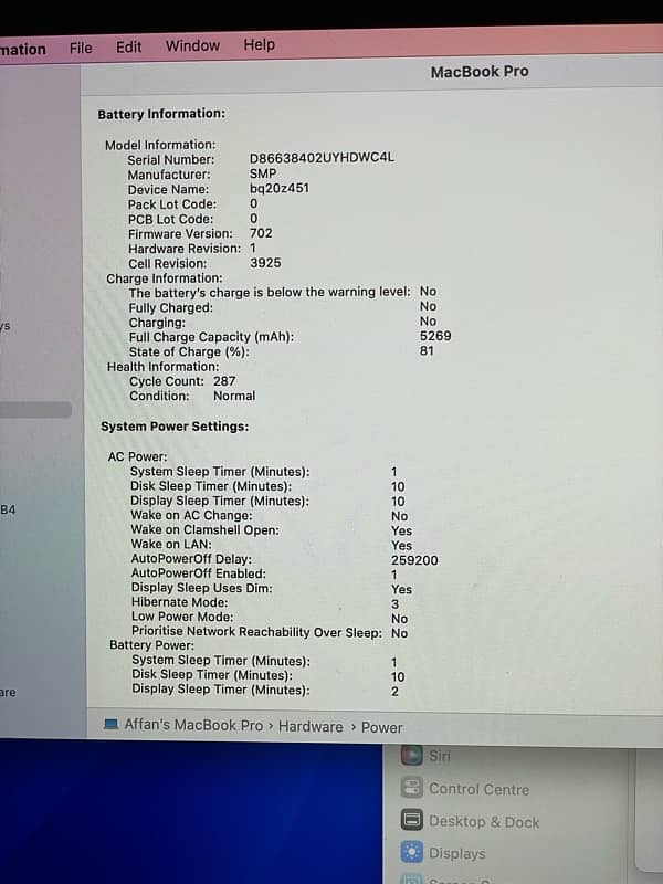 MacBook Pro 2017 i7 15inch 11