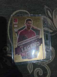 Lionel Messi and Cristiano ronaldo trading card pinani periemer league