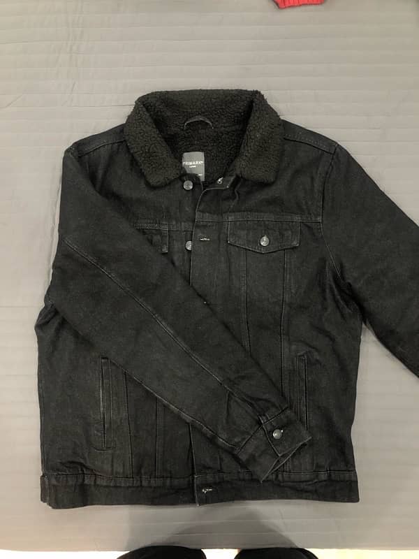 XL Primark Denim Sherpa Jacket 0