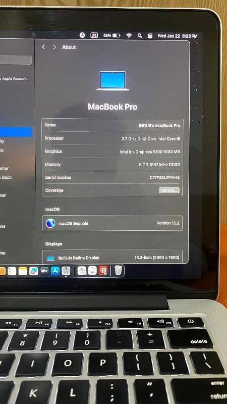 MACBOOK PRO 2015 | CORE I5 | 13 INCHES | 8 GB RAM | 128 GB SSD 5