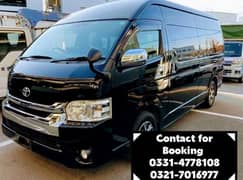 Toyota Hiace Grand Cabin Van High Roof for Rent (New Model - 2025)