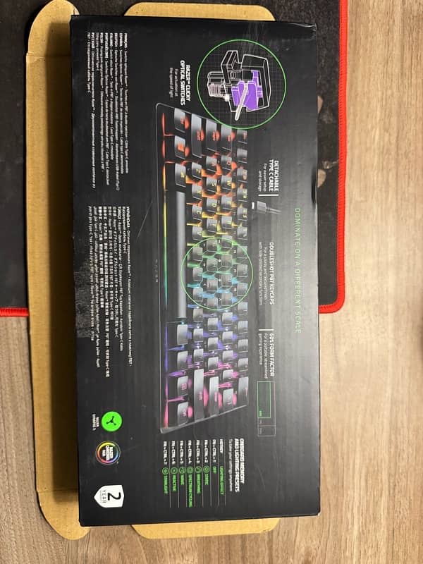 Razor Hunstman Mini optical purple switches pro gaming keyboard 1