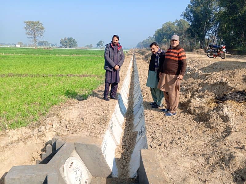 Construction of Irrigation/watercourses/drip/solar and sprinkler 9