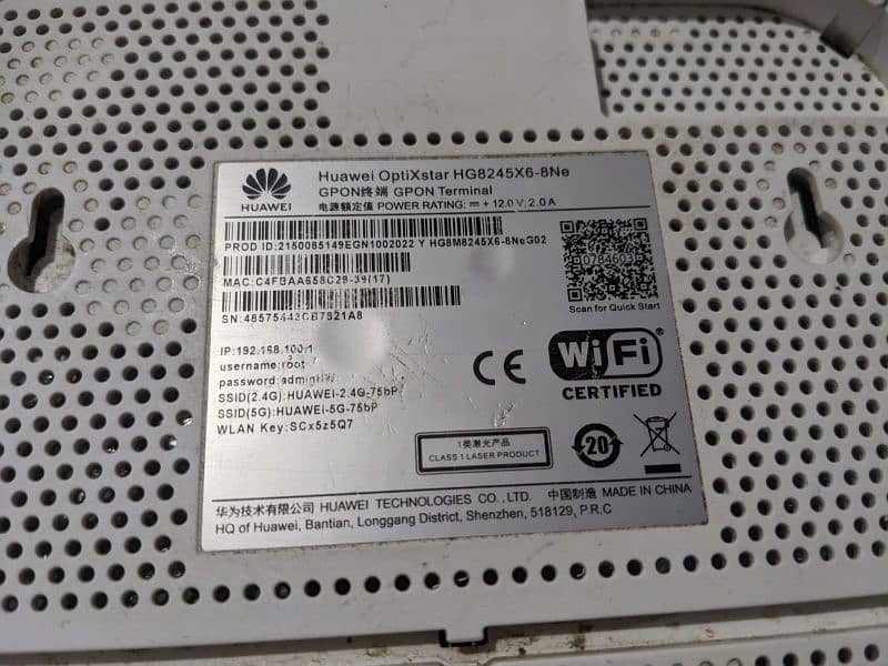 HUAWEI WIFI 6 Gpon dual band WiFi router | Fiber Router Dual Band 0