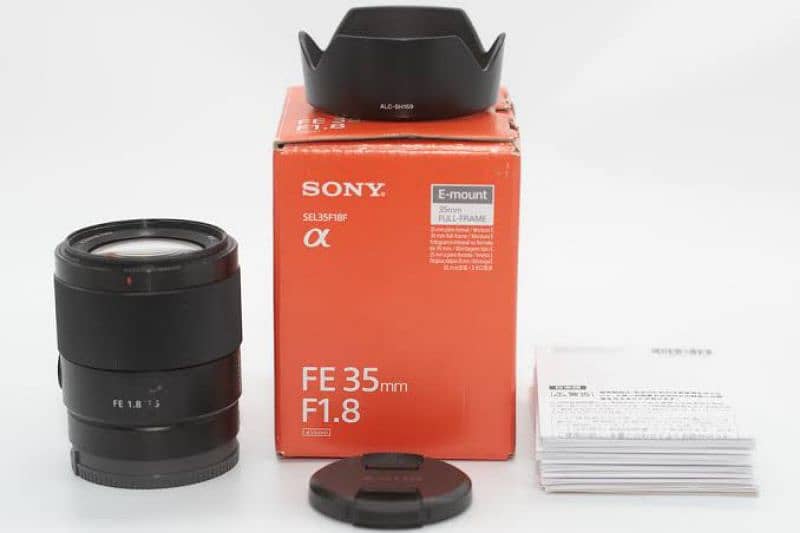 Sony 35mm f1.8 just Box Open 1