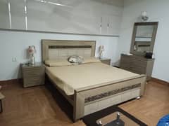 Double bed with dressing table