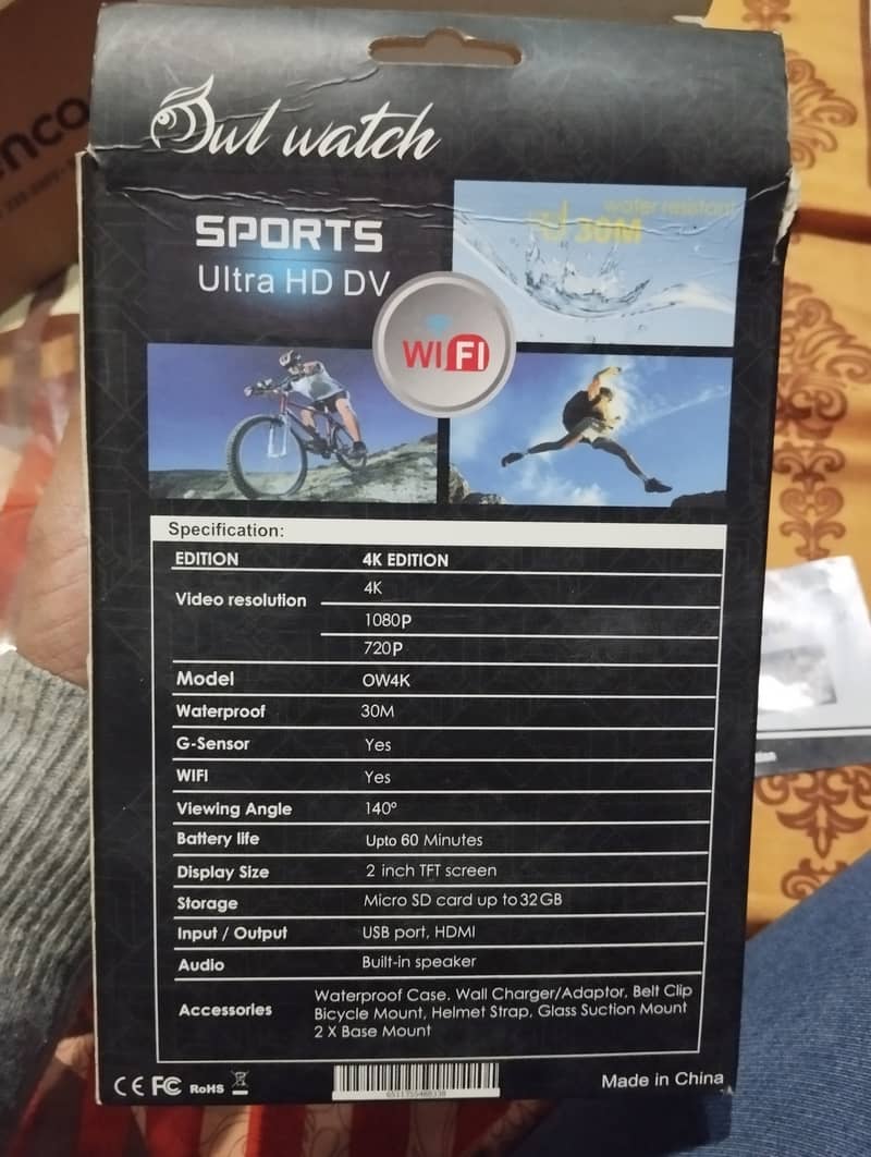 Sports Camera 4k Ultra HD Water Resistant 2