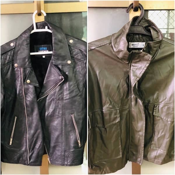 PREMIUM QUALITY PURE LEATHER JACKET PAIR FOR MENS AND WOMEN 0