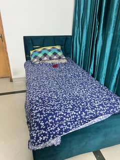 SINGLE BED WITH MATTRESS