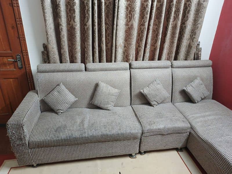 L shaped 7 seater sofa 1