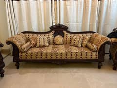 7 seater Carved chinioty sofa set