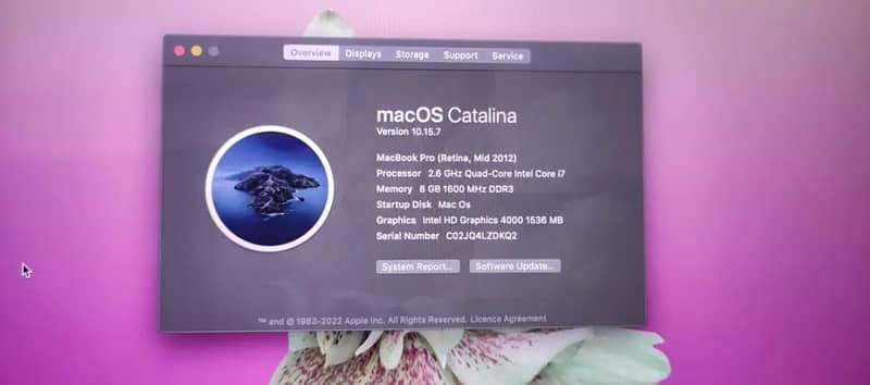 MacBook 2012 MID Pro 15.4” 6