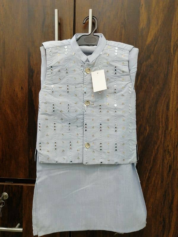 Boys Waistcoat Kurta Shalwar 9