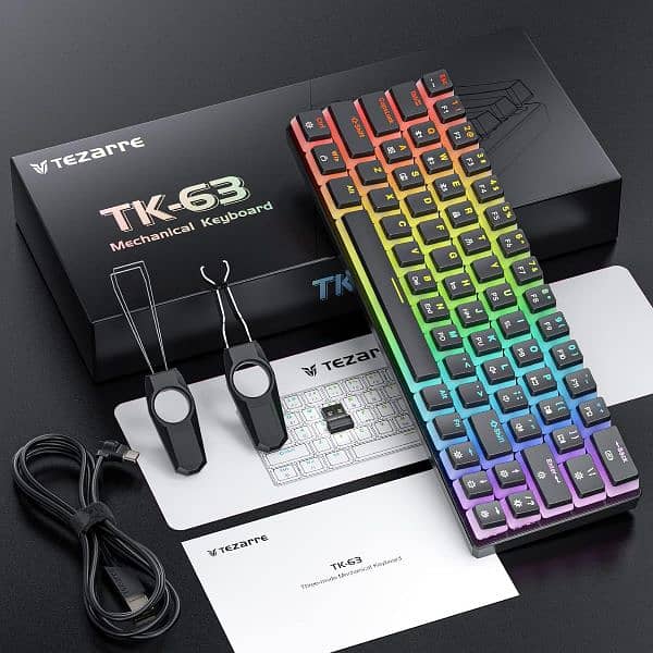 Tezarre tk63 pro mechanical keyboard 1