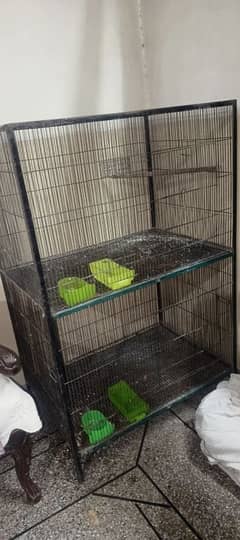 Big Size 2 PORTION  Birds Cage For Sell ( HARD AND BEST IRON)