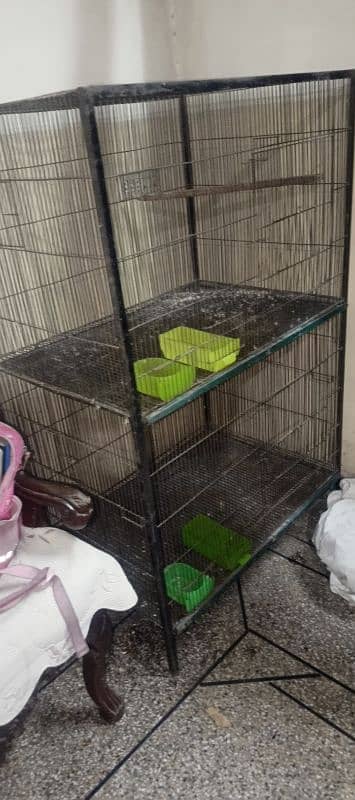 Big Size 2 PORTION  Birds Cage For Sell ( HARD AND BEST IRON) 1