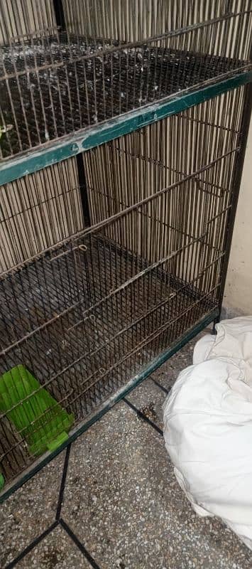 Big Size 2 PORTION  Birds Cage For Sell ( HARD AND BEST IRON) 2