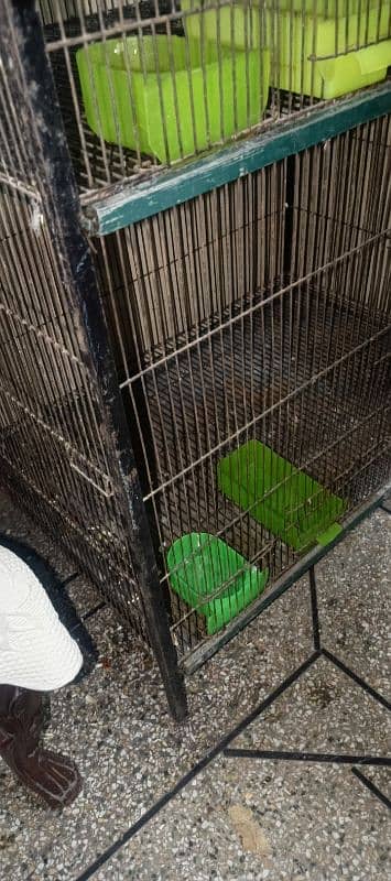 Big Size 2 PORTION  Birds Cage For Sell ( HARD AND BEST IRON) 3