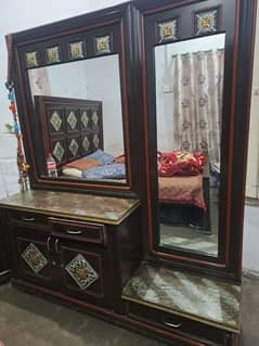 Dressing Table Wooden with Mirror (Contact 03004454490)