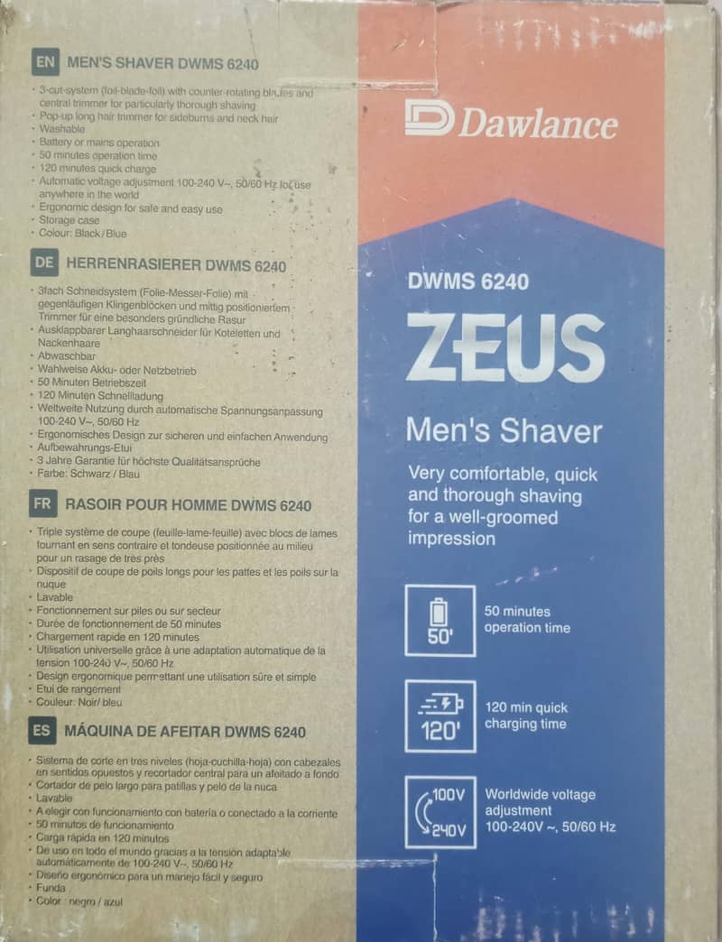 Dawlance DWMS 6240 ZEUS Men's Shaver 10