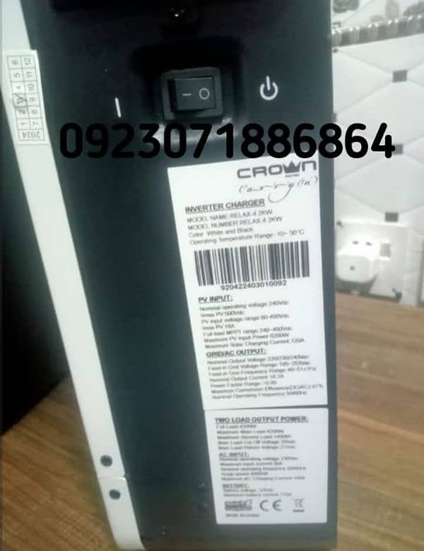 CROWN INVERTER 4.2KW & 6.2 KW FOR SALE 1