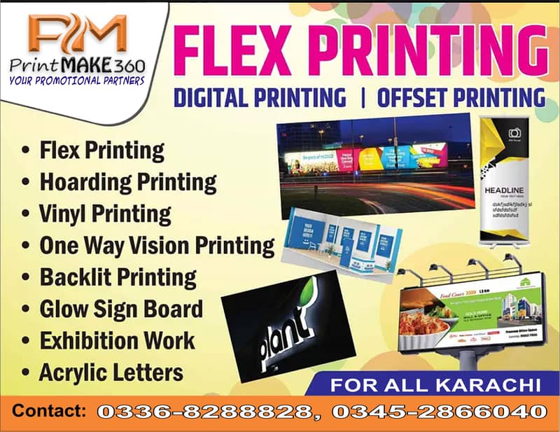 Designing, Printing, Cards, Letter Head, Panaflex, Vinyl, One Vision 0