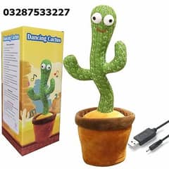 Dancing Cactus Toy Repeat Talking USB Charging Can Sing Record