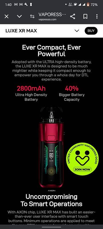 The Vaporesso Luxe XR Max VAPE KIT || 80 watts 6