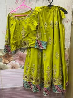 mehndi dress / Bridemaide dress / lehnga / wedding wear dress for sale