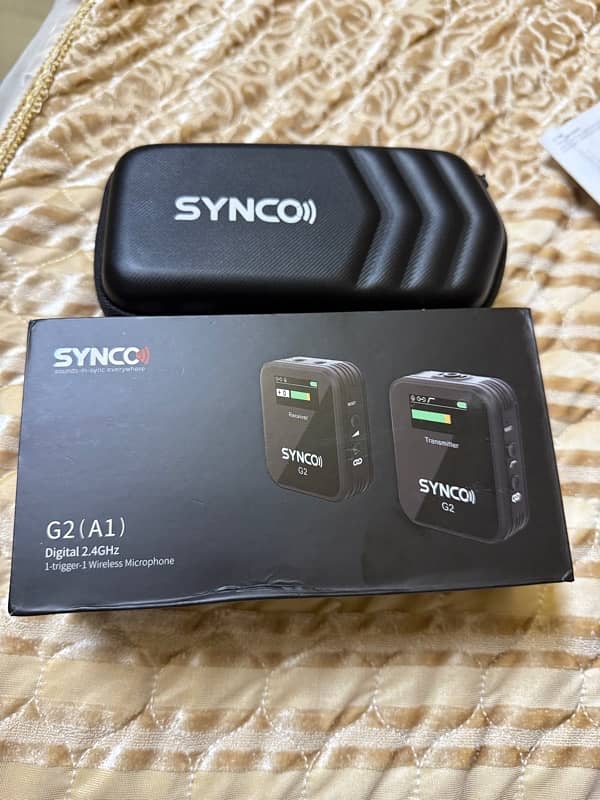 Synco G2 A1 Wireless Mic lavalier for vlogging video recording 1