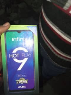 Infinix hot 9 play complete box