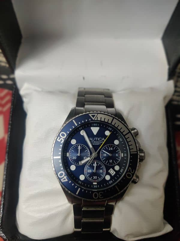 ORIGNAL NAUTICA  watch all chronograph working condition like new 3