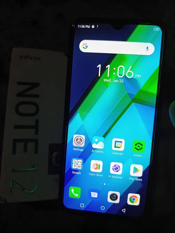 infinix note 12 8/128 condition 10/9 daba charger hy 3