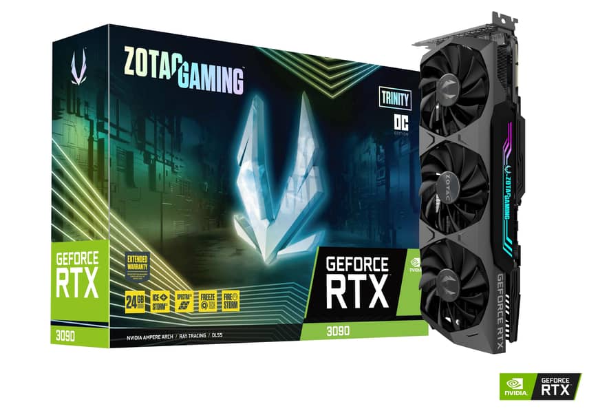 Zotac Trinity rtx 3090 OC 24GB with box - Gaming Card 0