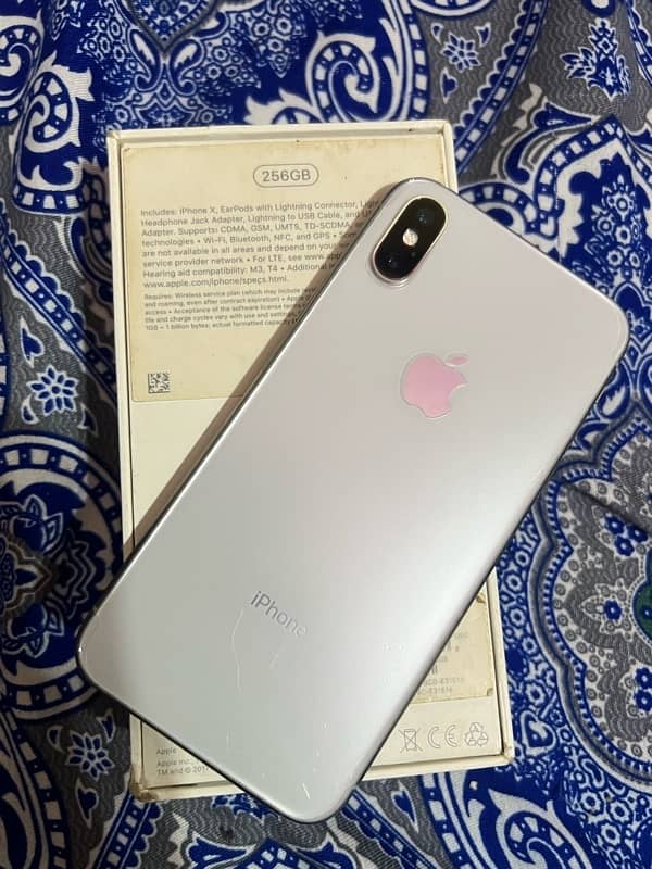 iPhone x 256gb PTA approve with box 5