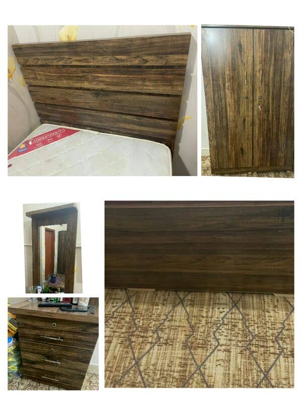 Wooden King Size Bed , Mattress , Dressing , for sale 13