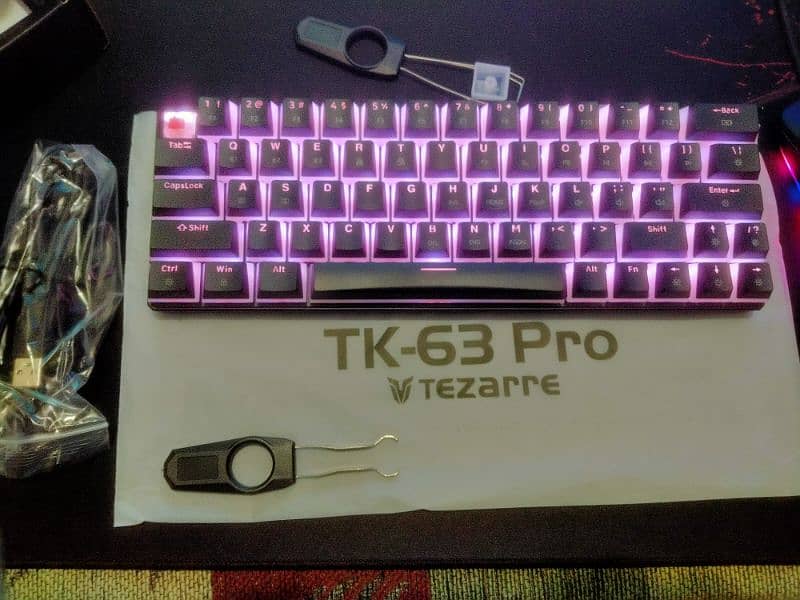 tezarre TK63 pro full RGB gaming mechanical keyboard 1