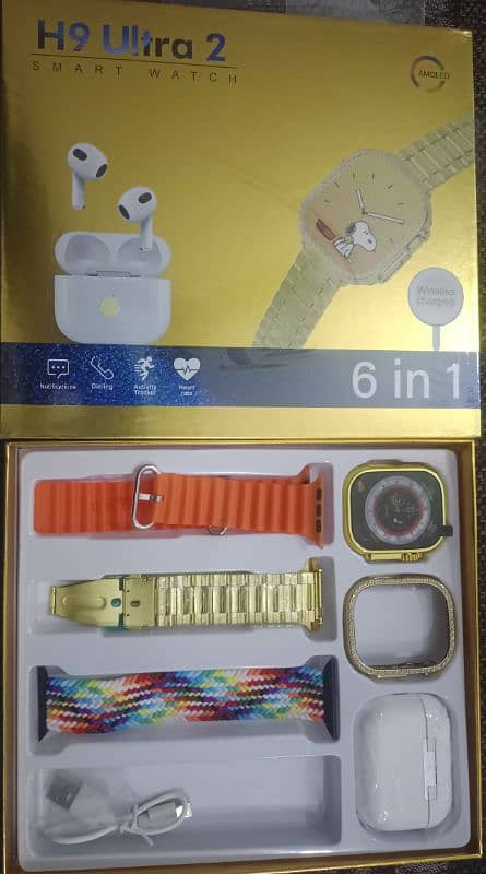 H11  Smart watch with Two straps & H9 Smart watch 6in1 1