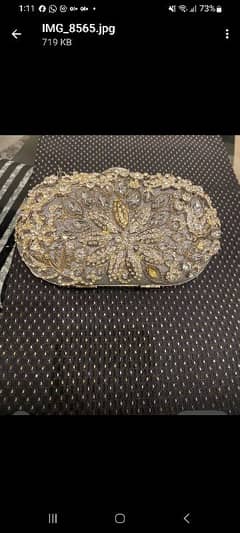 beautiful bridal clutch