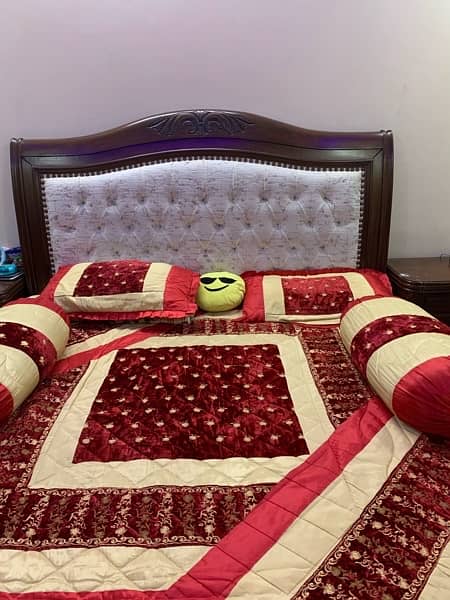 Wooden Bed Complete set 2