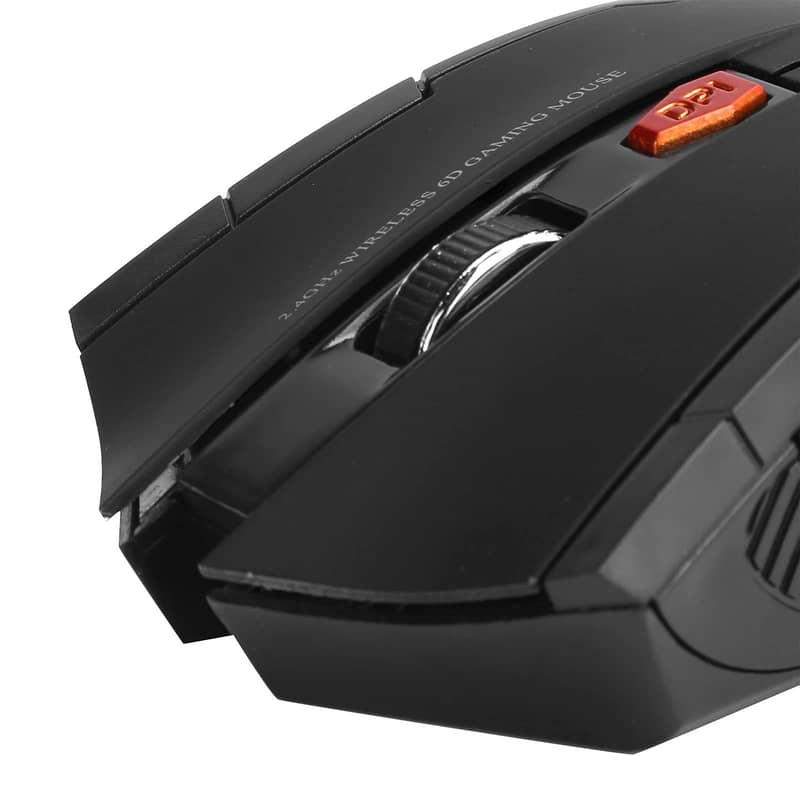 Mechanical Gaming 2.4G Mouse,  3-Speed DPI Ergonomic Mose With 6 Keys 3