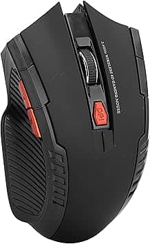 Mechanical Gaming 2.4G Mouse,  3-Speed DPI Ergonomic Mose With 6 Keys 5