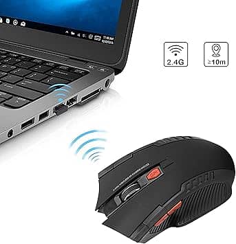 Mechanical Gaming 2.4G Mouse,  3-Speed DPI Ergonomic Mose With 6 Keys 9