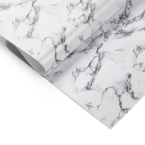 Marble Sheet Sticker | White & Grey,Black & White | 60 x 200 cm 11