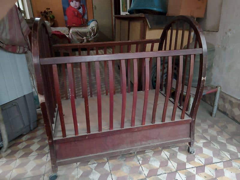 Wood Baby cot 1