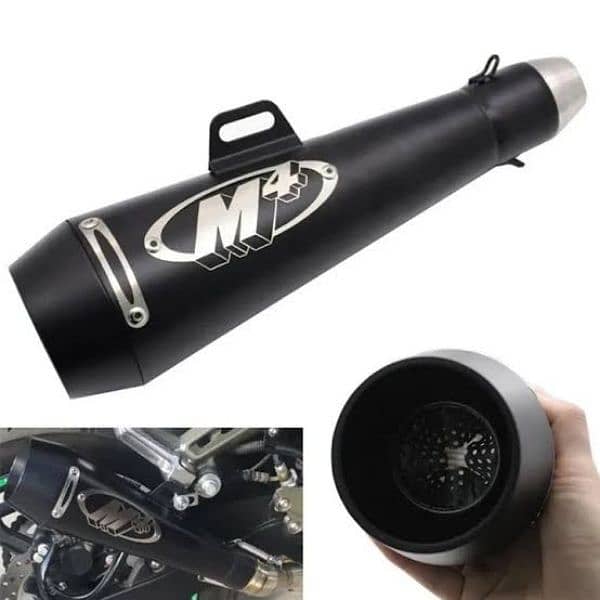 M4 Exhauster / Silencer / Muffler For CG125 / Suzuki 150 / Heavy Bike 0