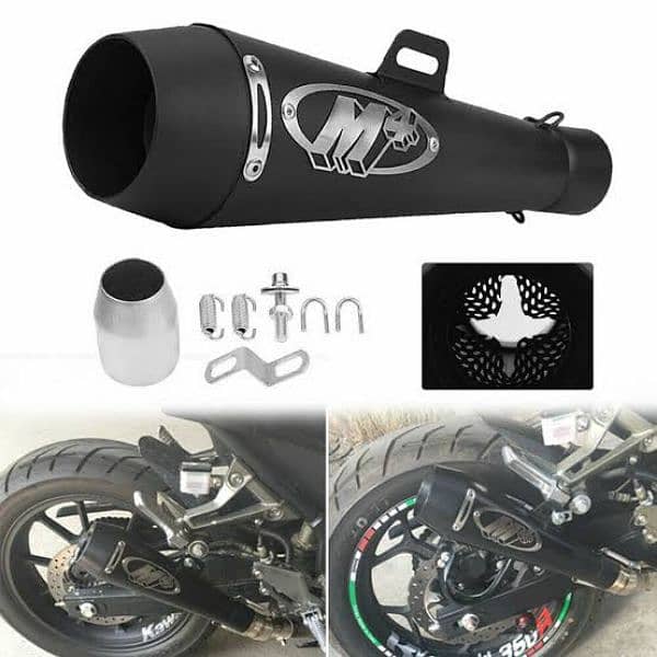 M4 Exhauster / Silencer / Muffler For CG125 / Suzuki 150 / Heavy Bike 4