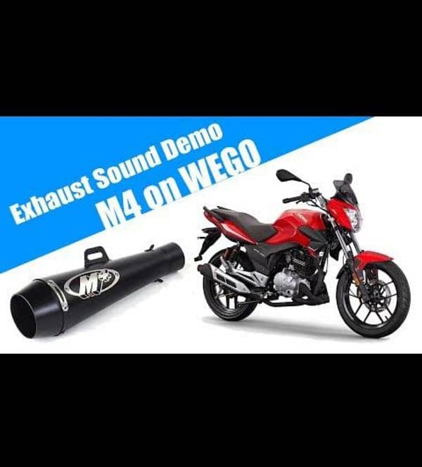 M4 Exhauster / Silencer / Muffler For CG125 / Suzuki 150 / Heavy Bike 5